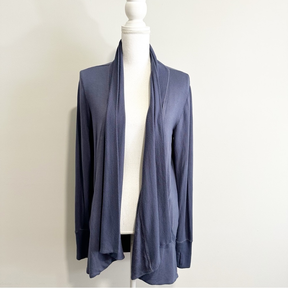 Athleta Womens Pranyama Resore Wrap in Eden Blue Size Small‎ Lounge Yoga